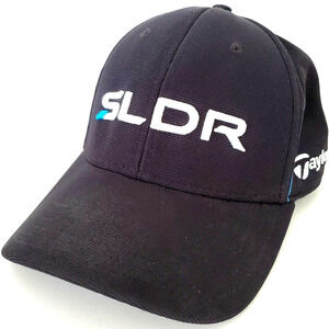 TaylorMade SLDR Golf Strapback‎ Black Baseball Hat Ball Cap Adjustable One Size